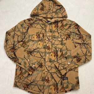 NWT AEROPOSTALE Mens Woodland Hunting Camouflage Fleece Hooded Jacket APH09911R